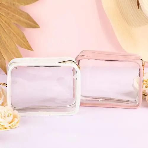 Wholesale Transparent PVC Cosmetic Bags | Colorful Makeup Organizers for Beauty & Travel